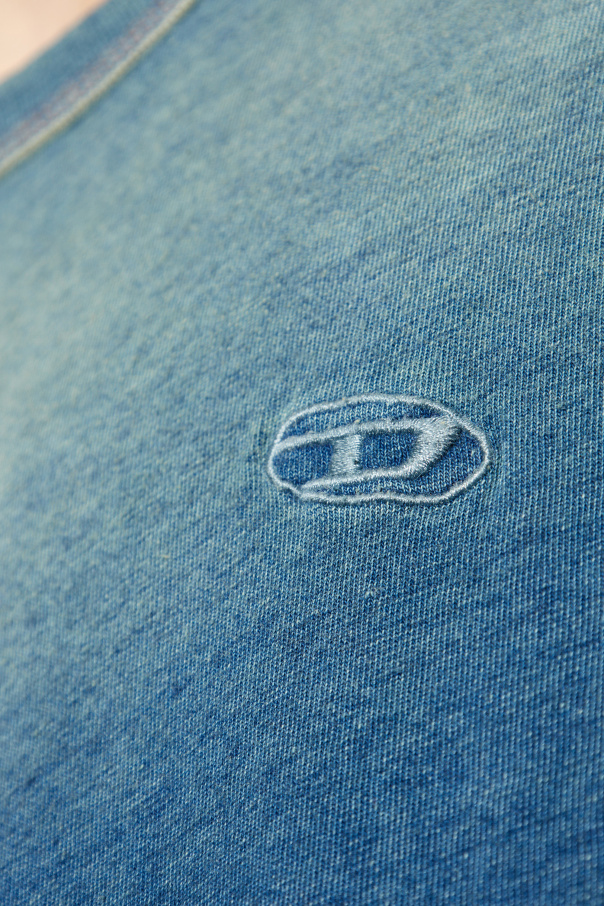 ★DIESEL★ T-Box R11 T-Shirt Blue A161860GIAU01 A161860GIAU0 Men's T-shirt with sprayed treatment | Blue | Diesel